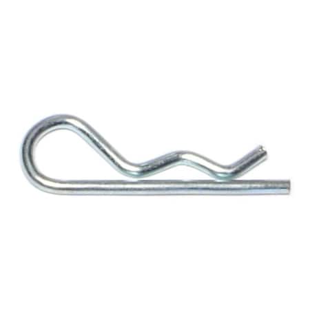 Midwest Fastener 3/32" x 1-5/8" Zinc Plated Steel Hitch Pin Clips 30PK 60601